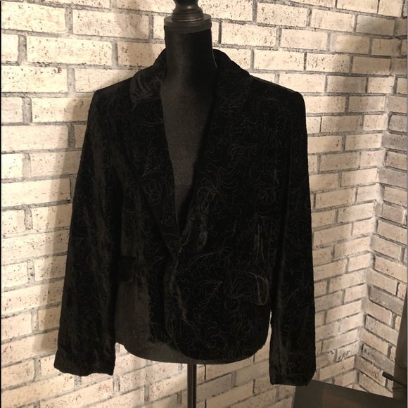BLACK VELVET BANDOLINO JACKET - Picture 7 of 8